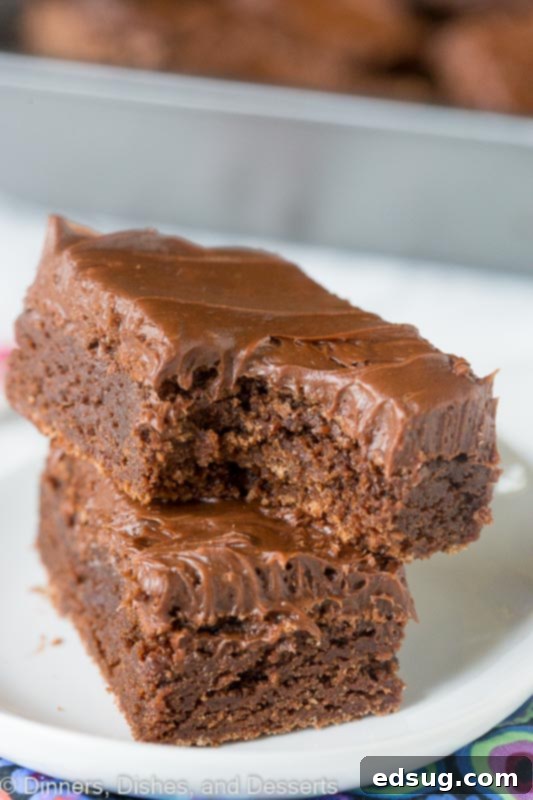 No-Fuss Chocolate Frosting 6 Easy Homemade Brownies with chocolate frosting
