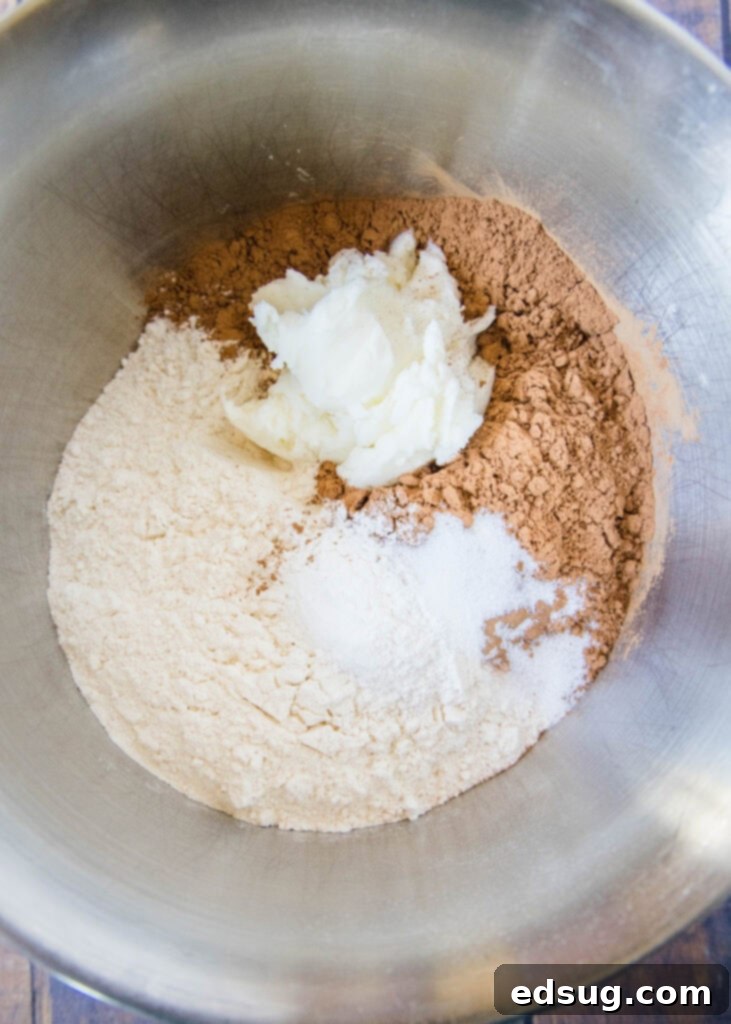 Craft Your Own Brownie Magic 3 brownie mix ingredients in mixer