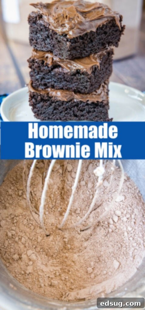 Craft Your Own Brownie Magic 6 homemade brownie mix collage for pinterest
