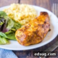 close up air fryer chicken on plate