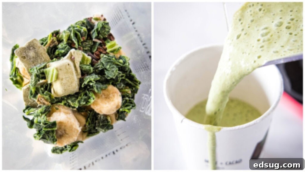 Daily Harvest Review: Clever Tips for Better Meals 4 making mint and chocolate smoothie