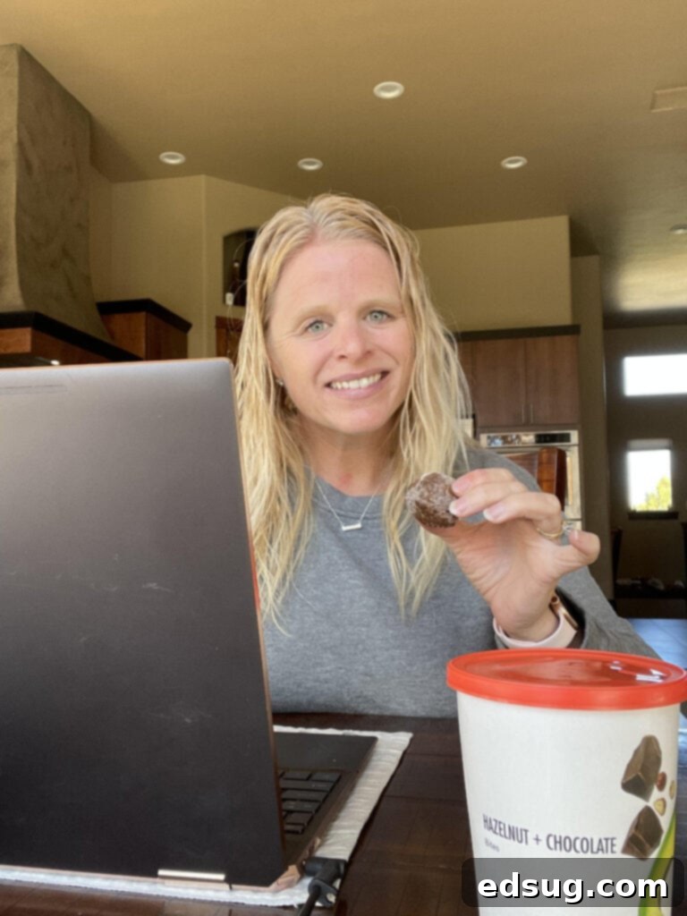 Daily Harvest Review: Clever Tips for Better Meals 8 daily Harvest bites while working on computer