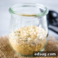 cropped close up of a jar of onion soup mix