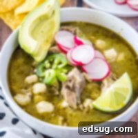 Effortless Instant Pot Pozole 9 close up pozole