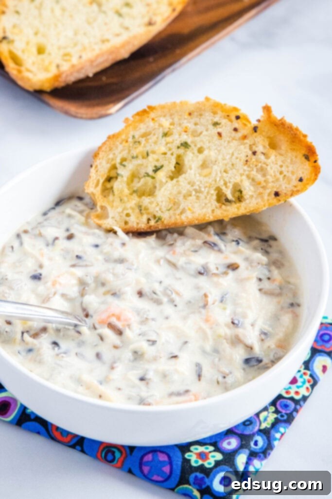 Crispy Air Fryer Garlic Bread 5 garlic bread served with a bowl of soup