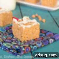 Peanut Butter Butterscotch Krispie Treats