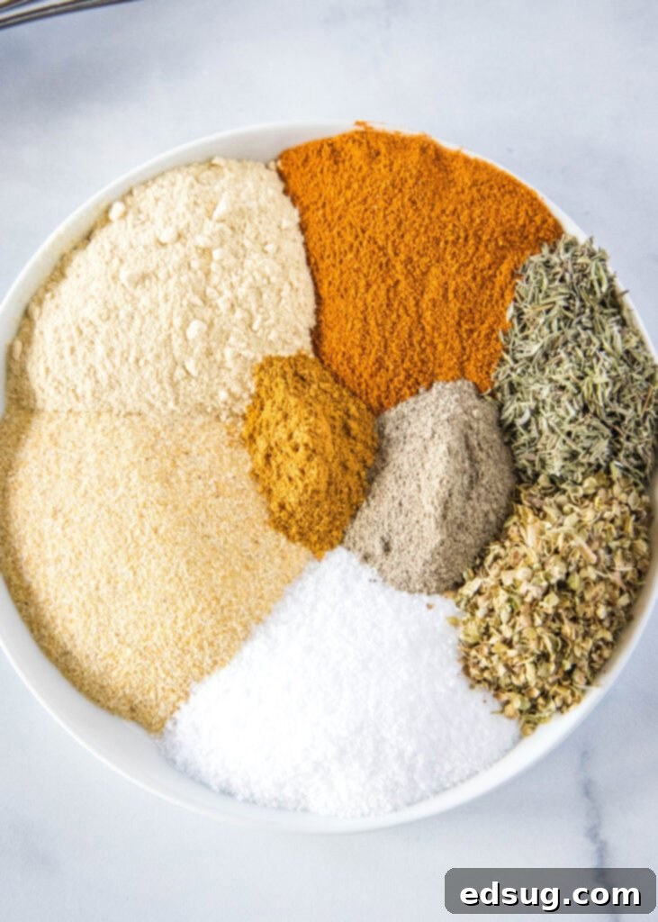 spices on a plate