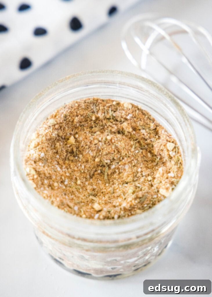 pork chop seasoning in a jar