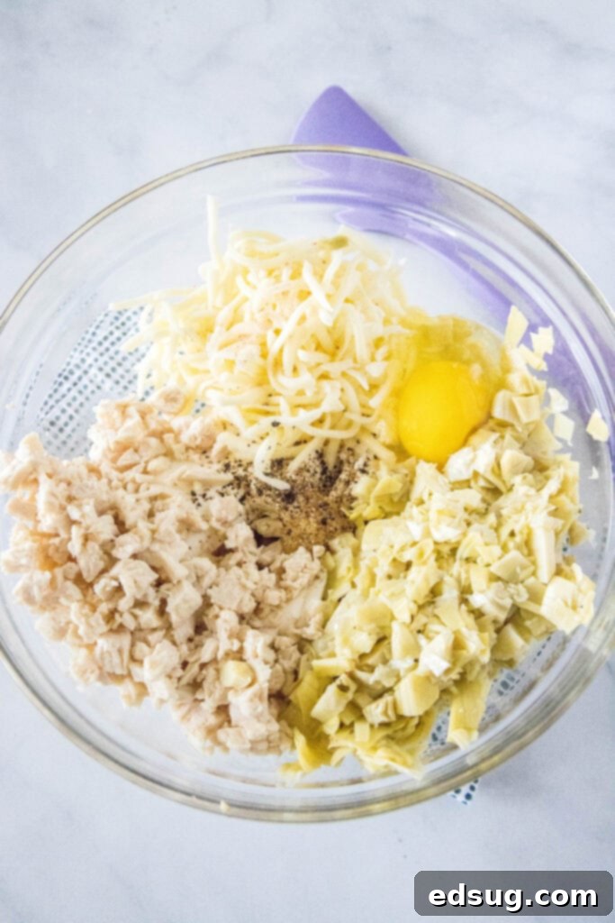 Handcrafted Ravioli Delights 4 bowl of savory chicken and artichoke ravioli filling