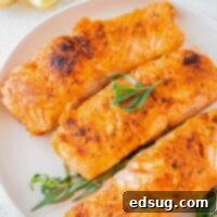 Seared Salmon Perfection 8 close up pan seared salmon on plate