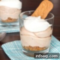 Decadent Nutella Mousse Cups 2 nutella mousse cups in a jar