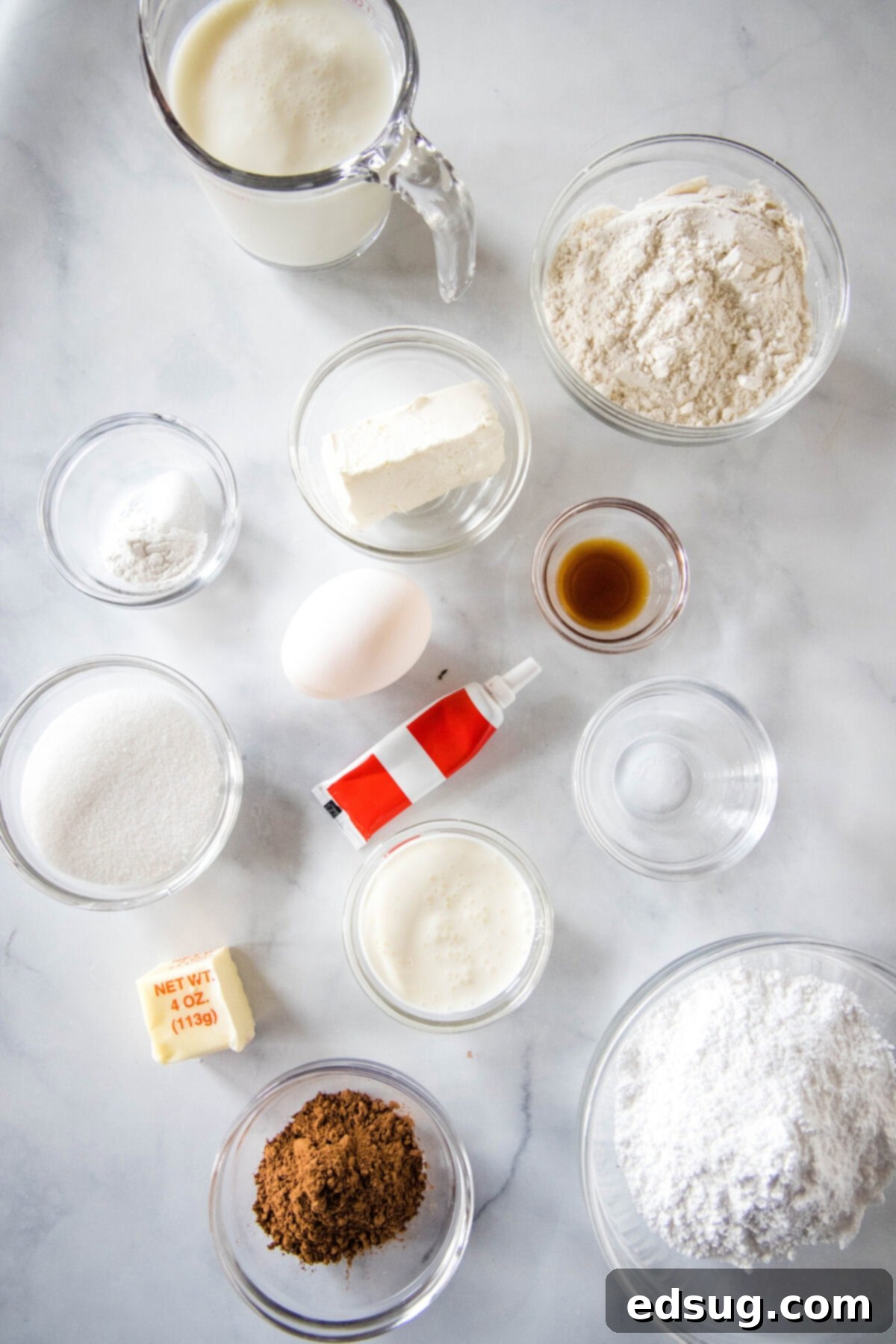 Decadent Red Velvet Pancakes 2 red velvet pancake ingredients