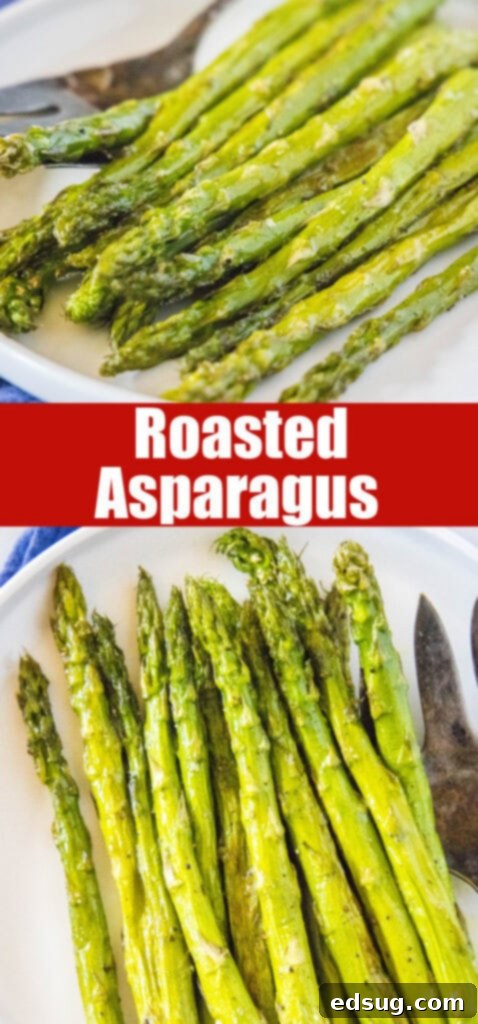 Pinterest-ready image of roasted asparagus, perfect for sharing and inspiring healthy eating.