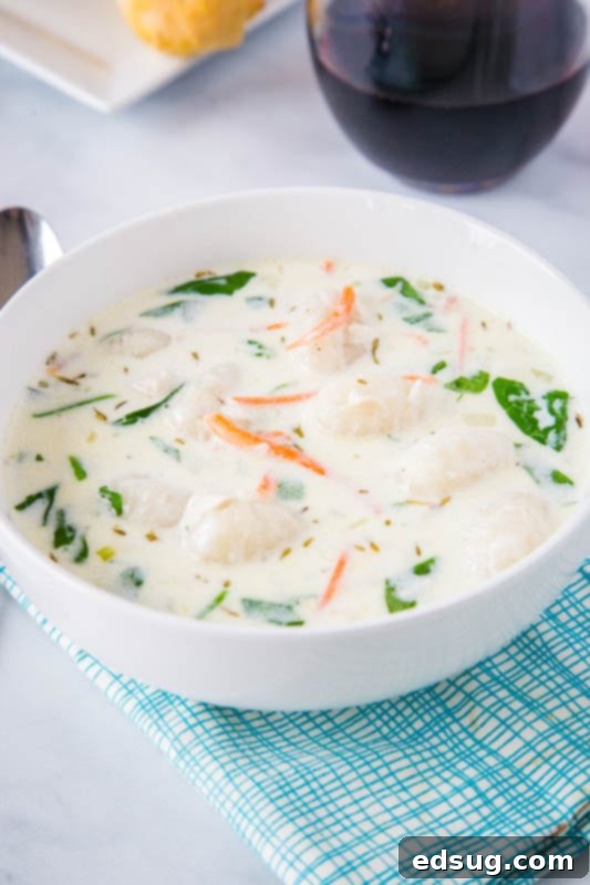 Velvety Chicken Gnocchi Soup 2 Make the famous Olive Garden chicken gnocchi soup at home super quick and easy