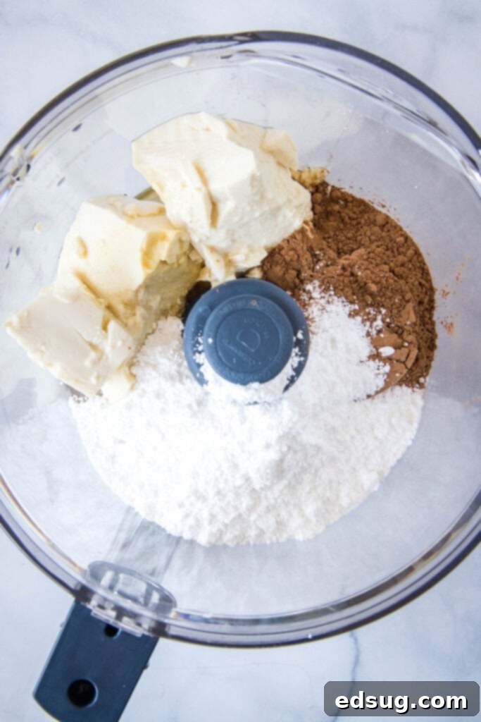 Silky Chocolate Tofu Mousse 3 chocolate tofu pudding ingredients in food processor