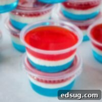 Patriotic Jello Shots 8 sloe up 4th of july jello shots
