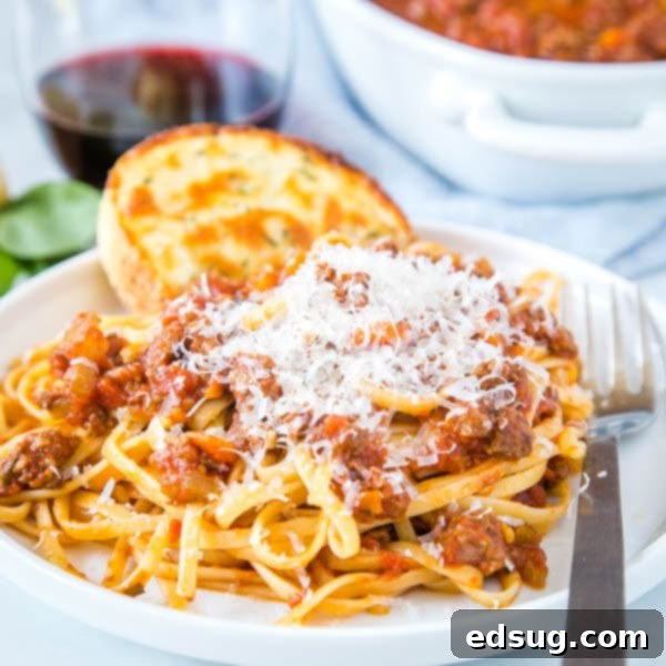 Instant Pot Bolognese - make Italian style bolognese sauce in the Instant Pot. So rich and delicious and ready in a fraction of the traditional recipe!