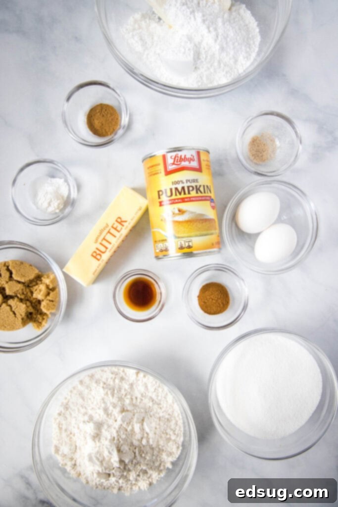 Pumpkin Cream Cheese Swirl Muffins 3 pumpkin cream cheese muffin ingredients