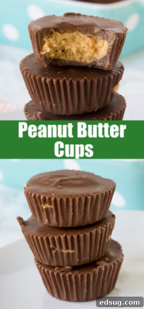 Choco-Nutty Indulgence 5 stacked peanut butter cups