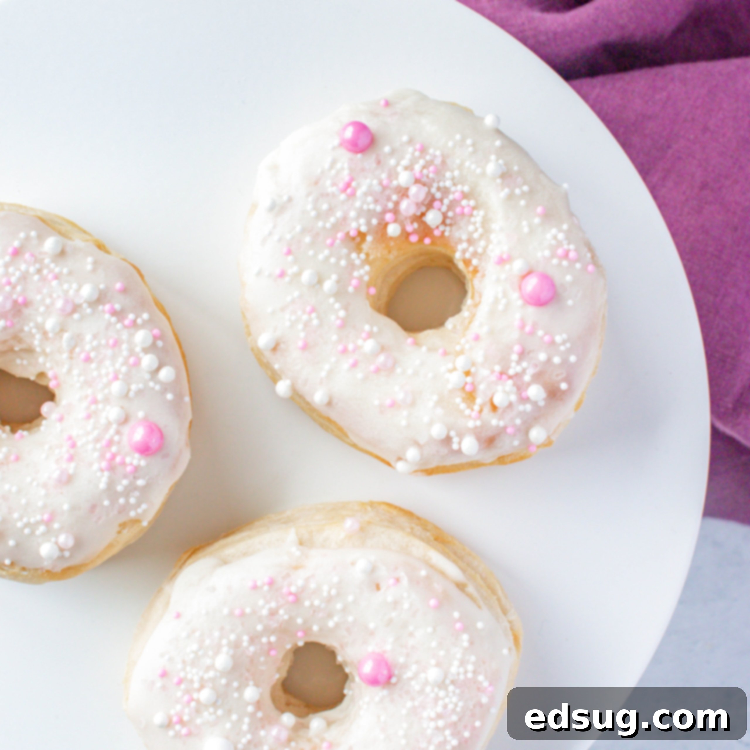 air fryer donuts on a plate