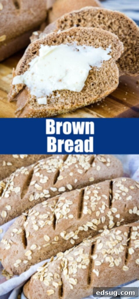 close up brown bread for pinterest