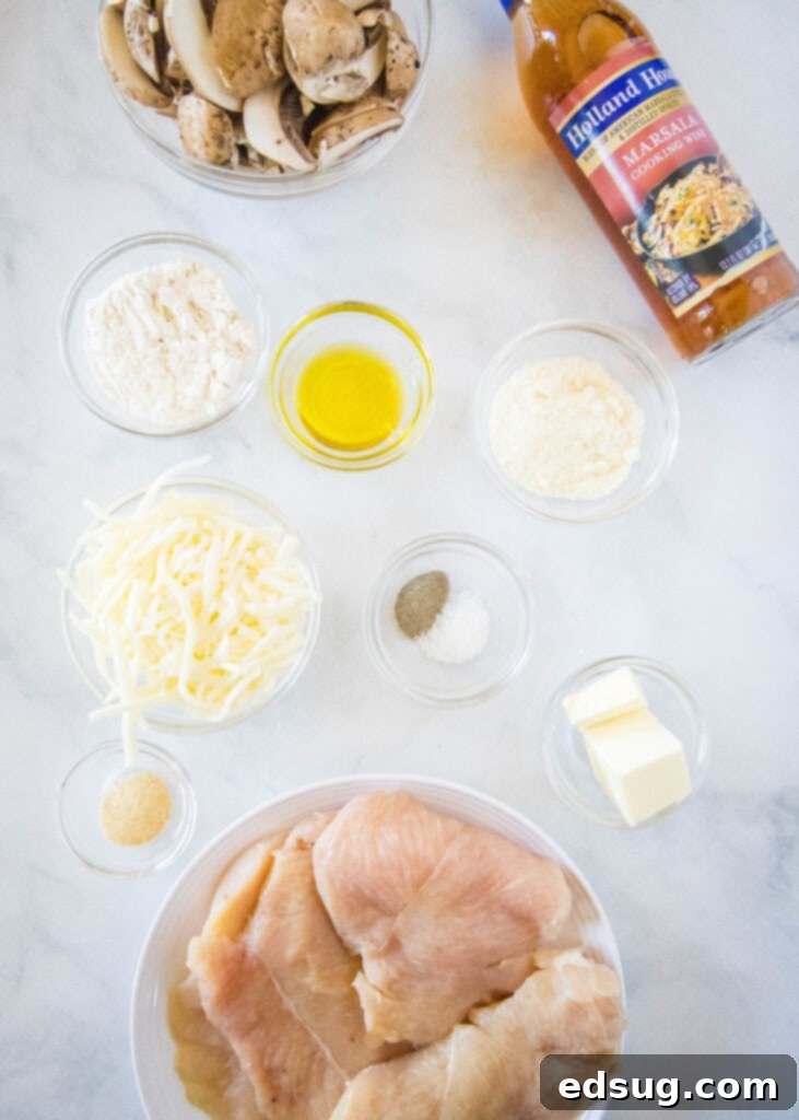 Chicken Lombardy 3 chicken lombardy ingredients