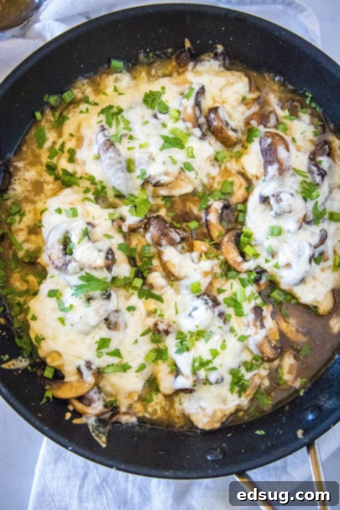 Chicken Lombardy 5 chicken lombardy in a skillet