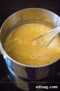 Foolproof Homemade Gravy 9 gravy simmering in a saucepan