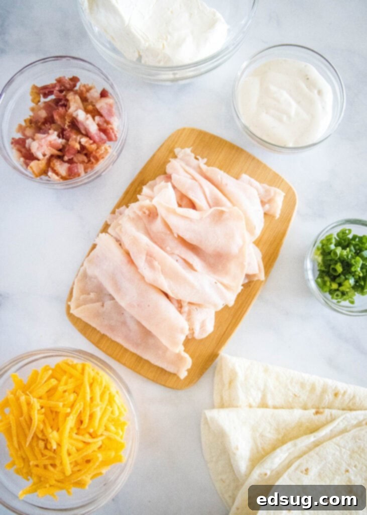 pinwheel sandwiches ingredients