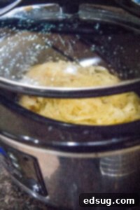 lid of crockpot propped opwn