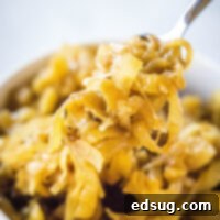 close up caramelized onions on a fork