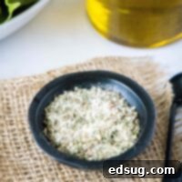 Classic Italian Salad Mix 7 close up itlaian dressing mix spice blend in a bowl