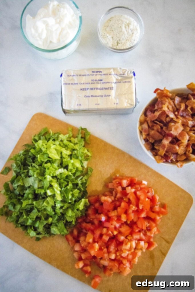 blt dip ingredients