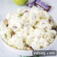 cropped close up snicker salad