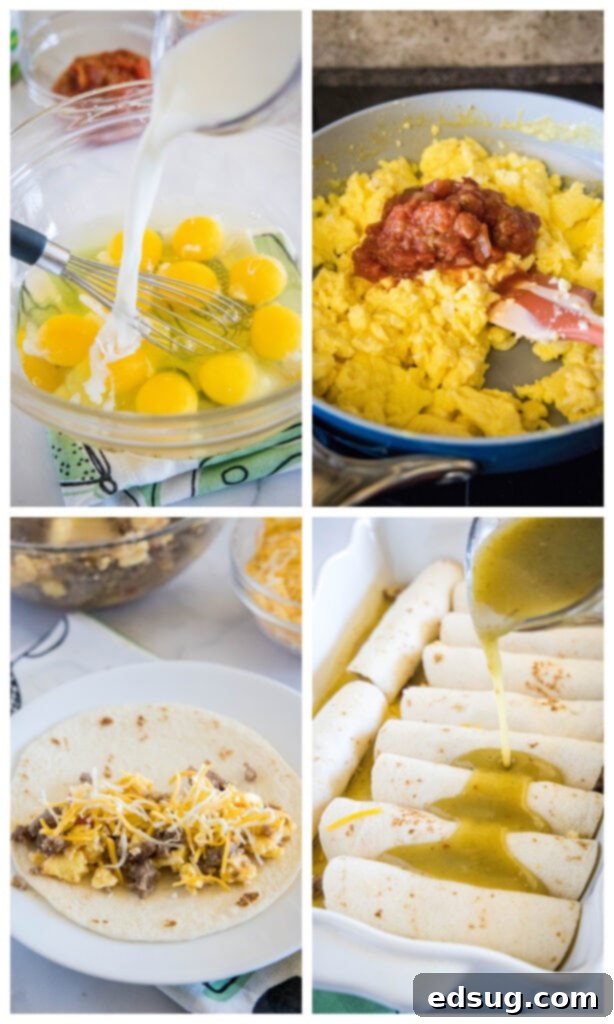Ultimate Breakfast Enchiladas 4 breakfast enchiladas how to