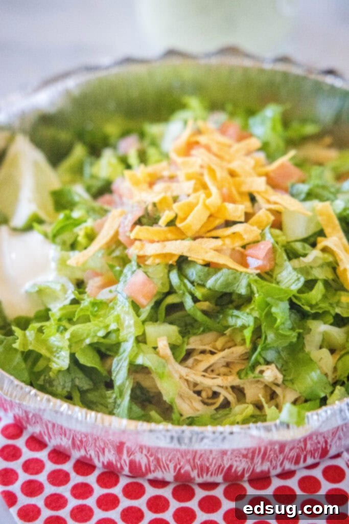 cafe rio tostada in a metal tin