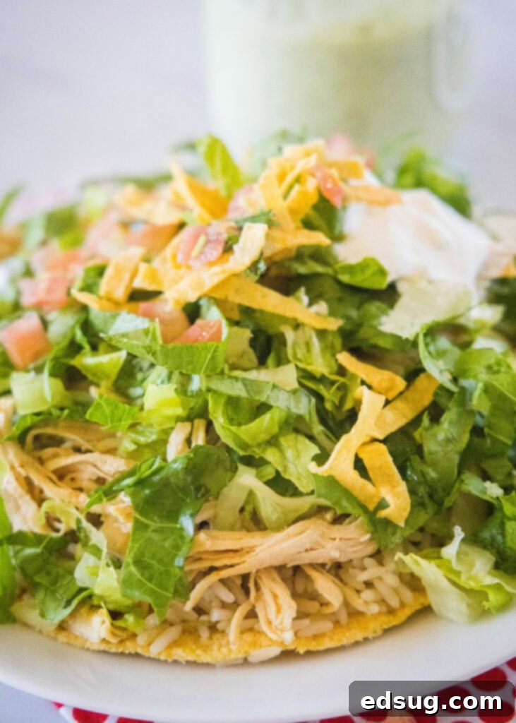 cafe rio tostada on a plate