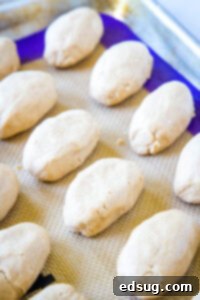 peanut butter shaped footballs on baking tray