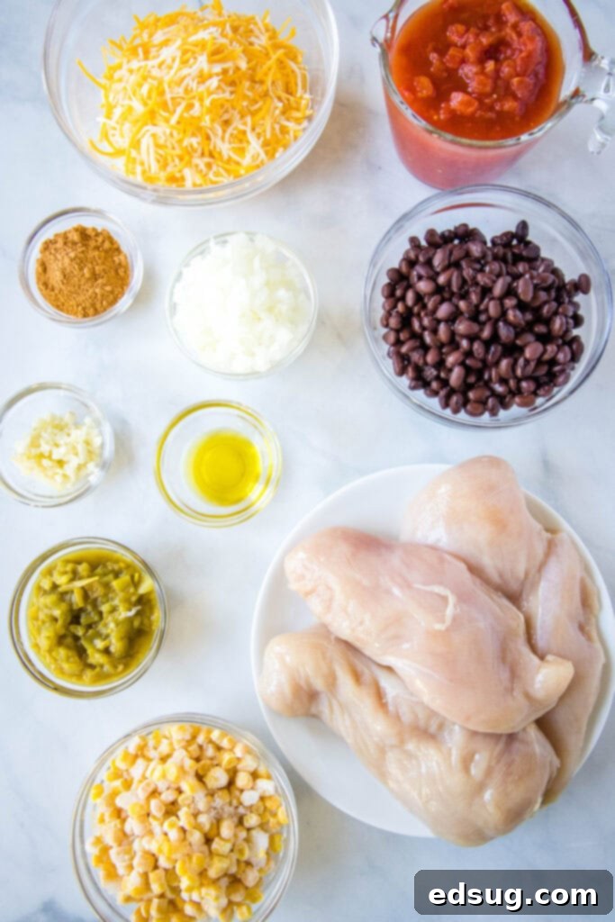 Zesty Santa Fe Chicken 3 santa fe chicken ingredients