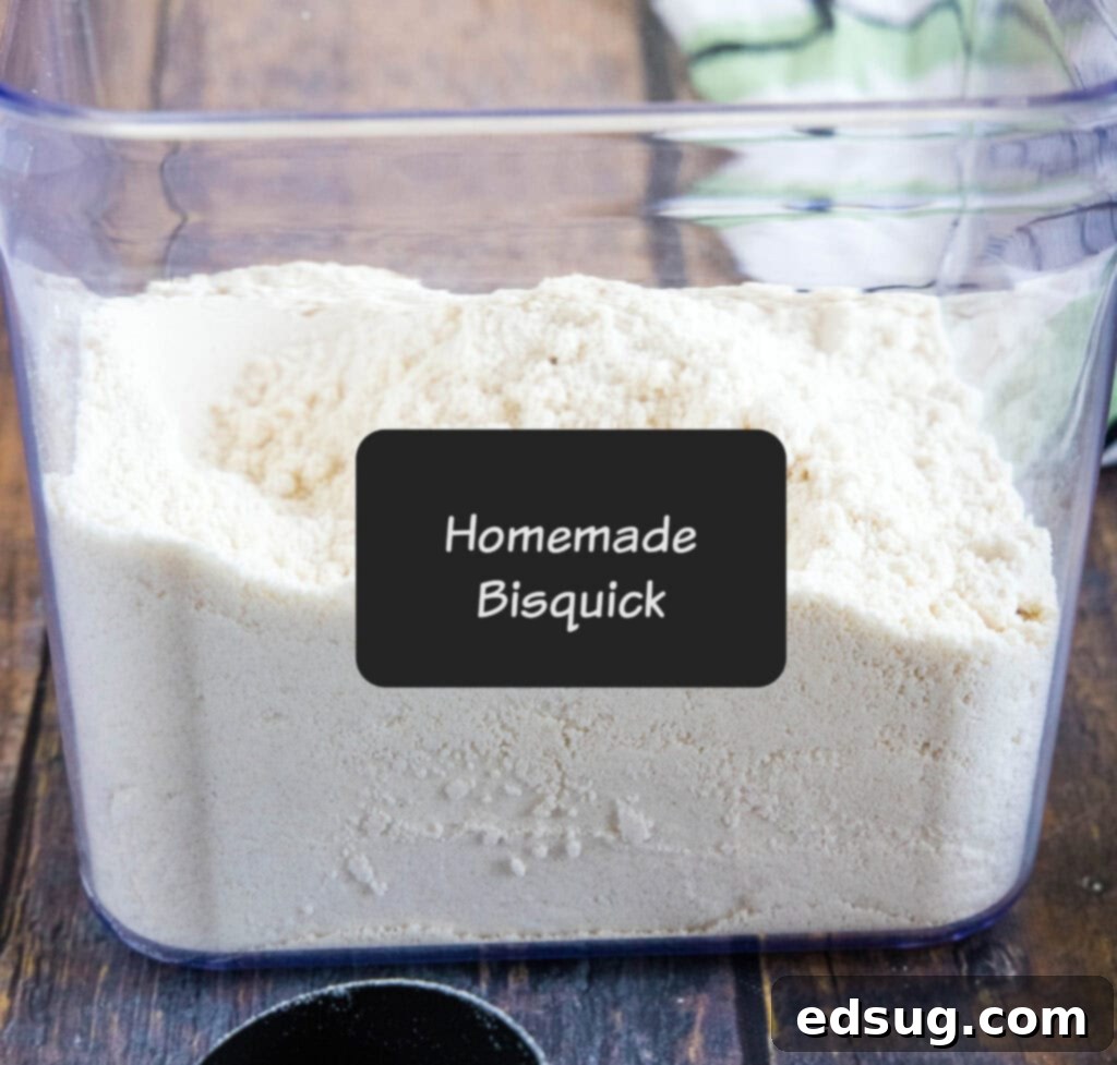 Better-Than-Store-Bought Bisquick 8 labeled container of bisquick