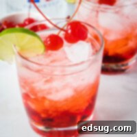 cropped close up dirty shirley cocktail