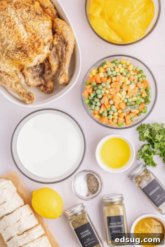 chicken pot pie ingredients