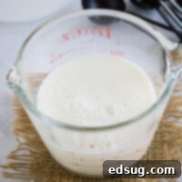 Buttermilk in a pyrex