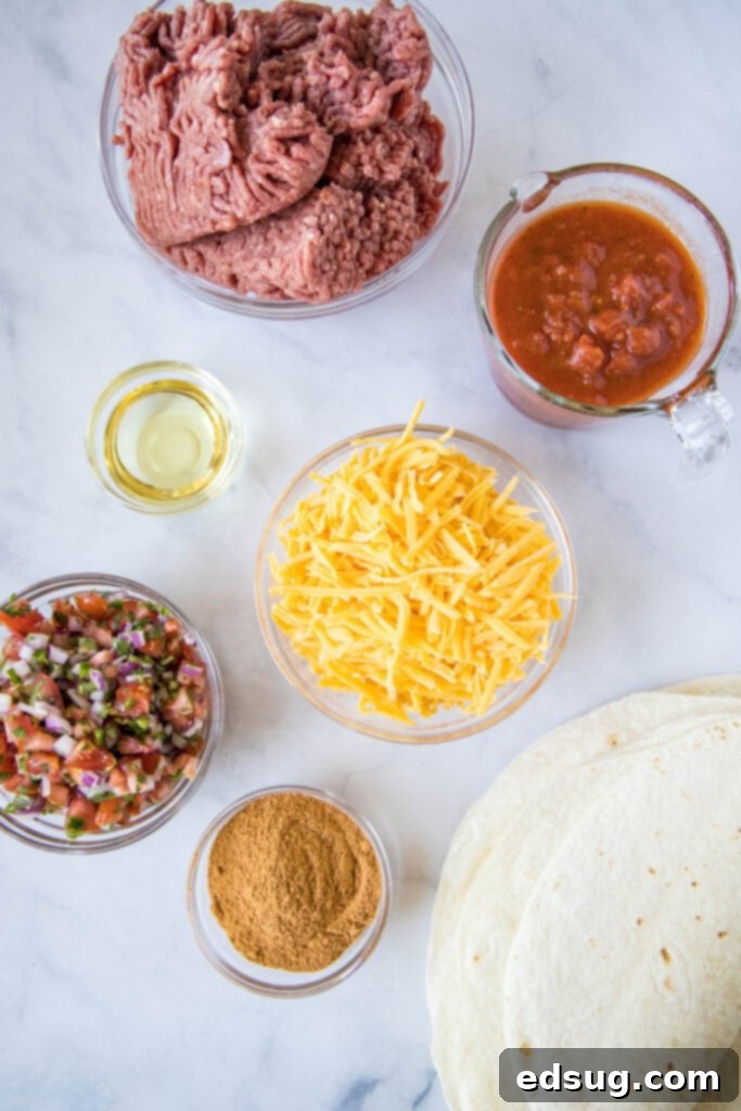 sheet taco ingredients