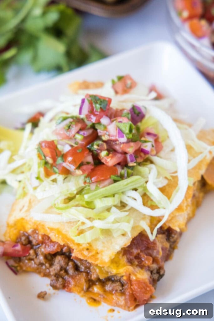 sheet pan taco on a plate