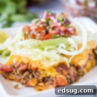 cropped close up sheet pan taco on a plate