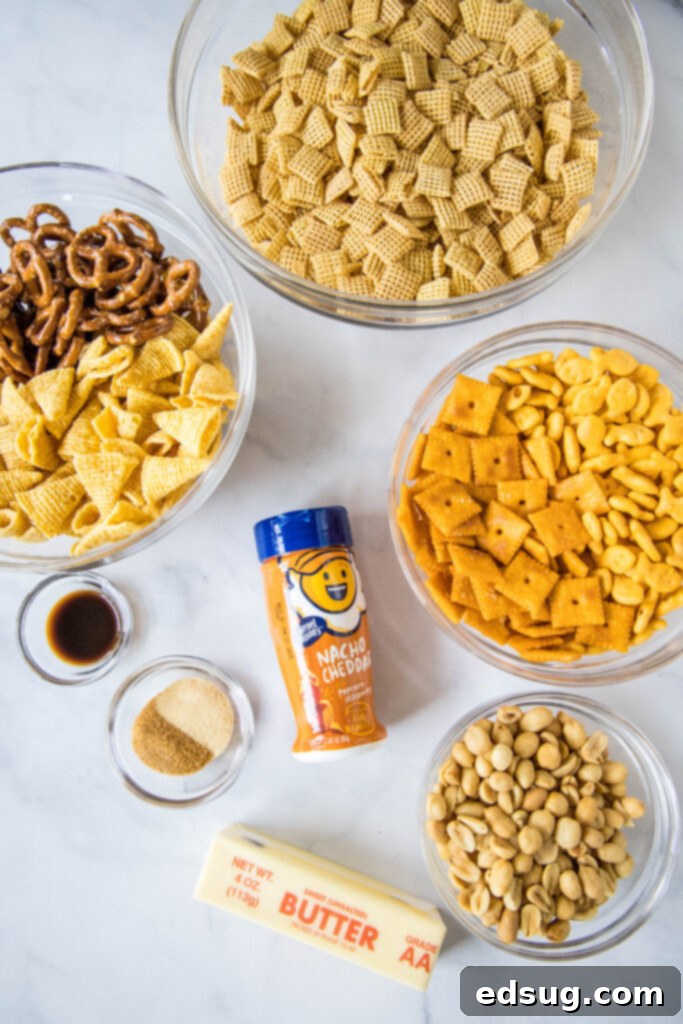 cheese chex mix ingredients