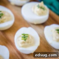 Touchdown Deviled Eggs 8 cropped close up football deviled eggs