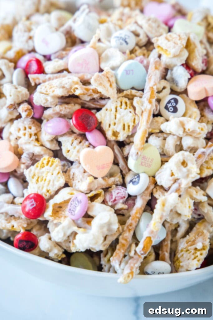 cupids crunch in a white bowl