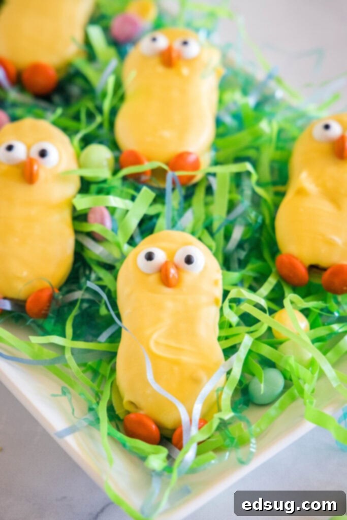 Peanut Butter Chick Delights 2 nutter butter chicks arrange on a platter